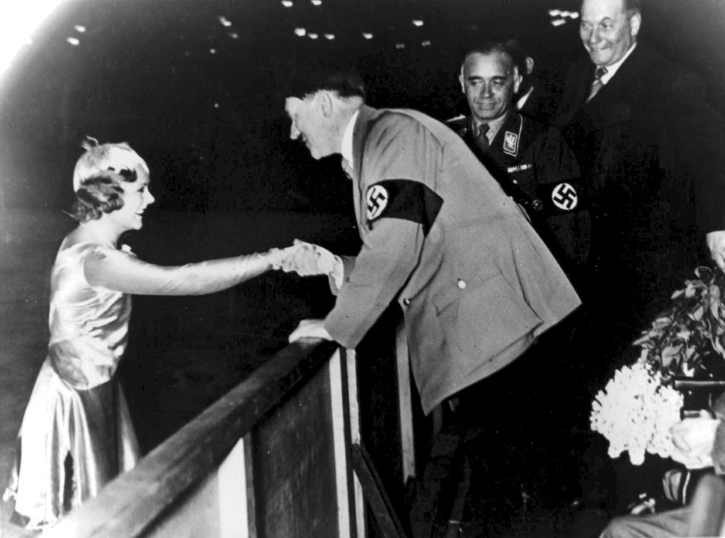 Sonja Henie, Adolf Hitler, 1936 Winter Olympics